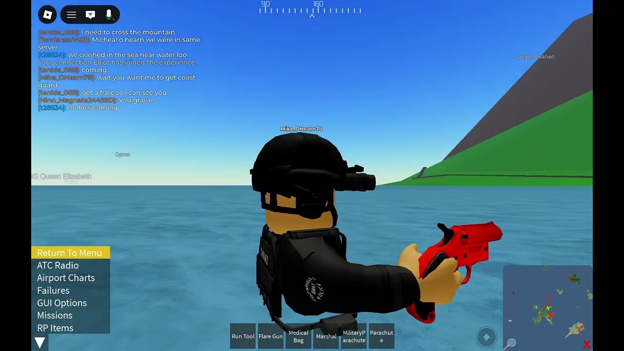 Pilot flight simulator rp