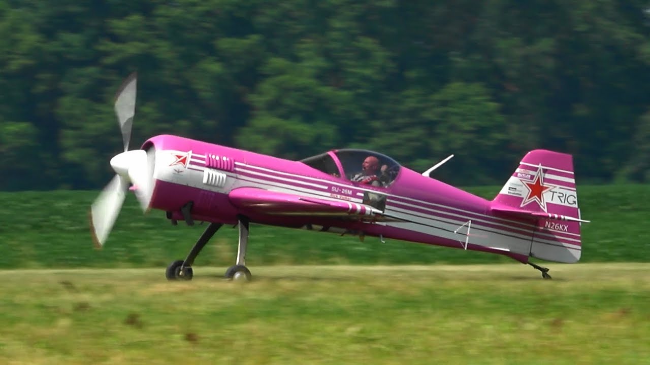 Rick Volker - Sukhoi SU26M Aerobatic Demo - Geneseo N.Y.  - Sunday 7/15/18