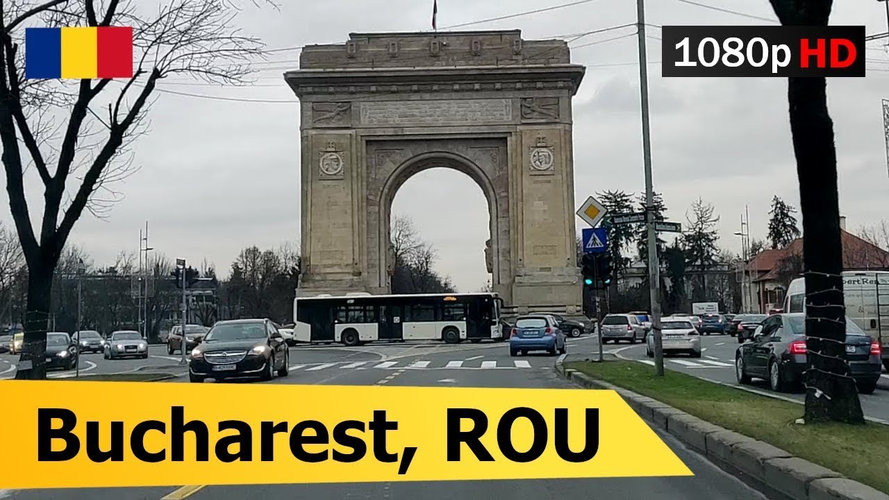 🔴 Bucharest, ROU &bull; Arcul de Triumf &bull; Soseaua Kiseleff【1080p Full HD】Driving in Sector 1 &bull; Bucuresti