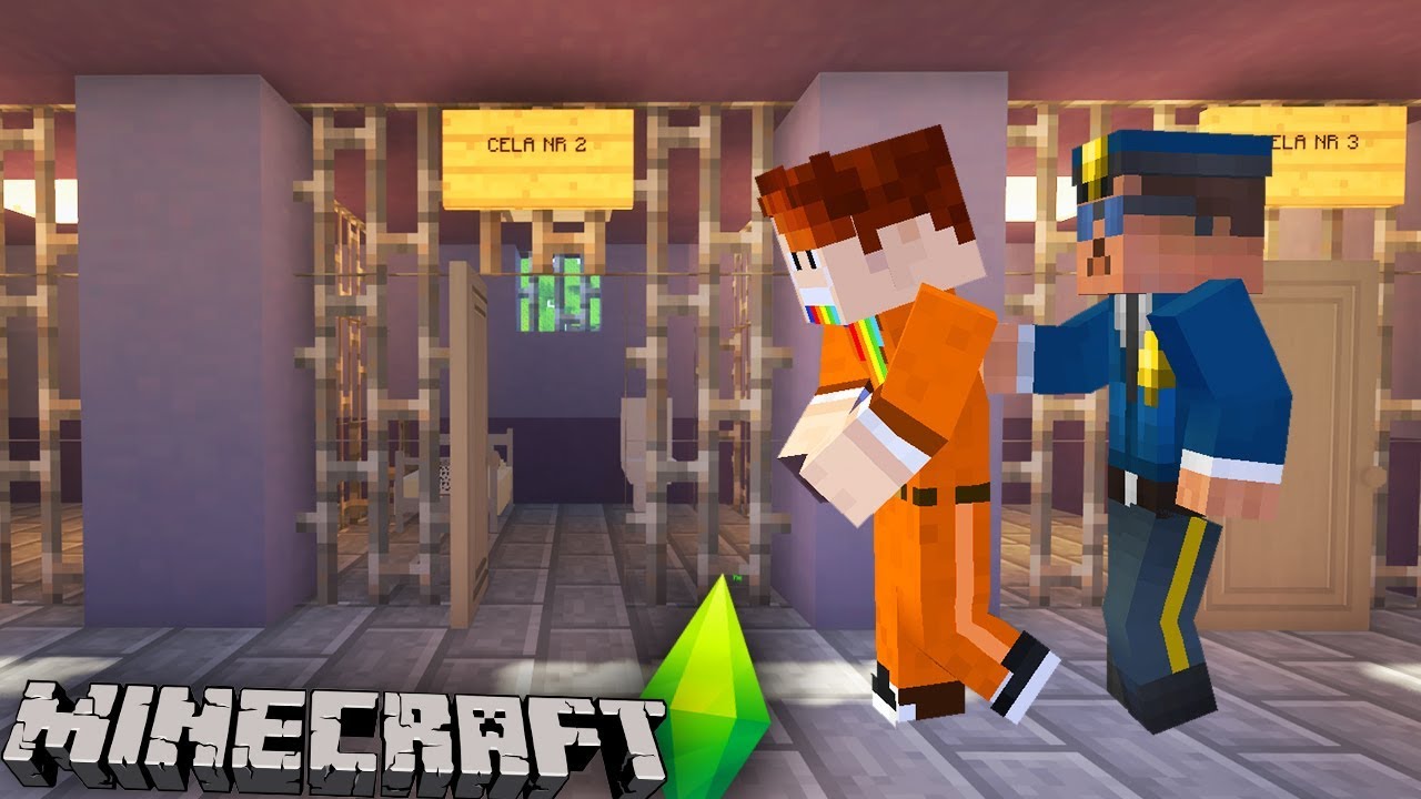 MINECRAFT SIMS #12 - Trafiłem do WIĘZIENIA! 😭
