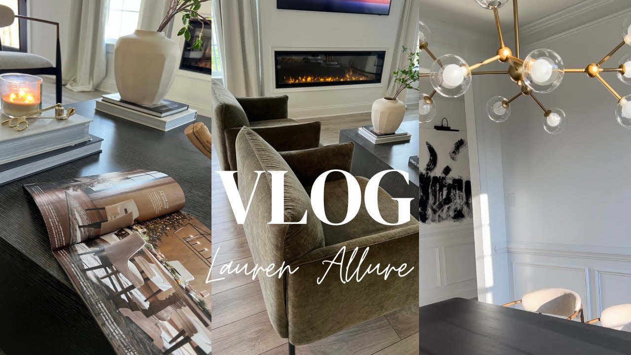VLOG! NEW FURNITURE+ HOME UPDATES + PREPPING FOR THANKSGIVING DECOR +MORE!  #newhome #homeupdates