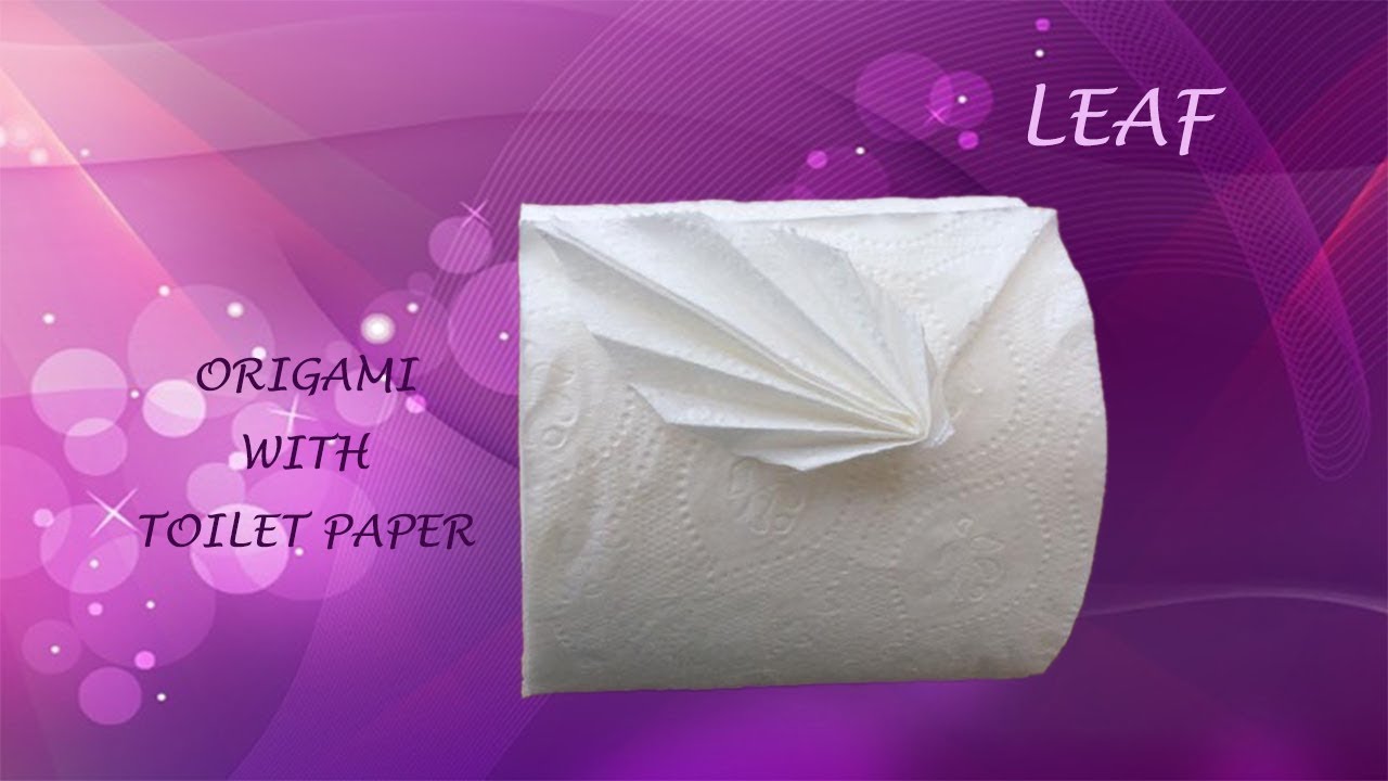 Origami with Toilet paper - Leaf | Fun DIY