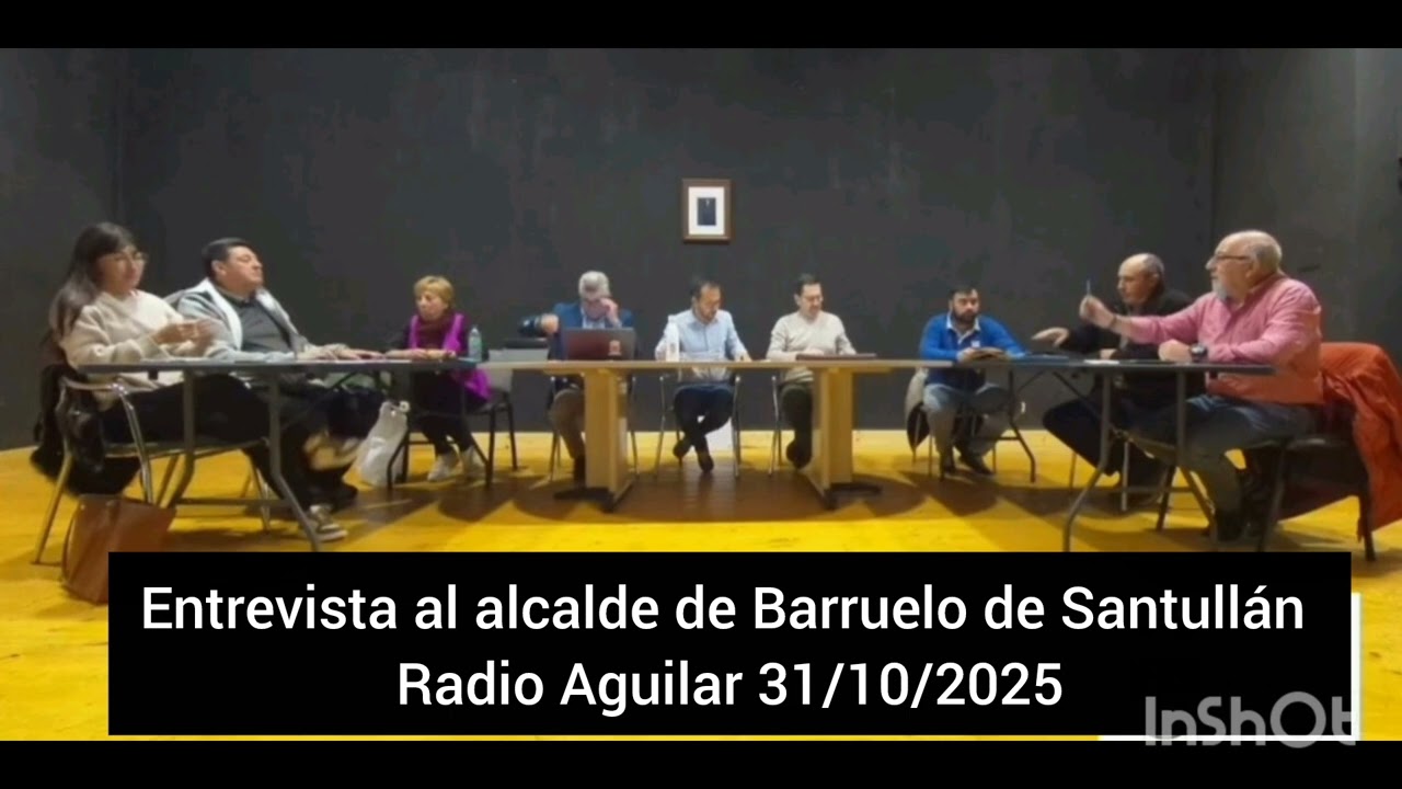 Entrevista al alcalde de Barruelo de Santullán,  en Radio Aguilar FM , el 31/10/2025
