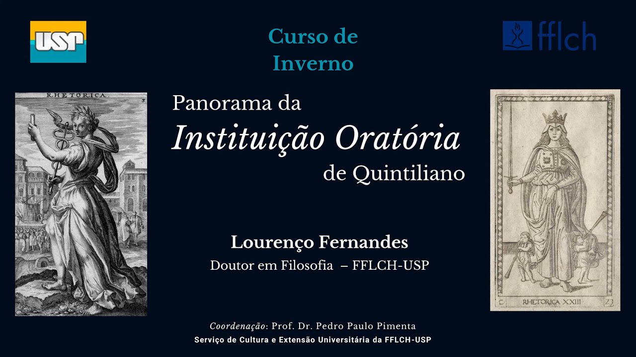 Panorama da 'Instituição Oratória' de Quintiliano - Aula 1