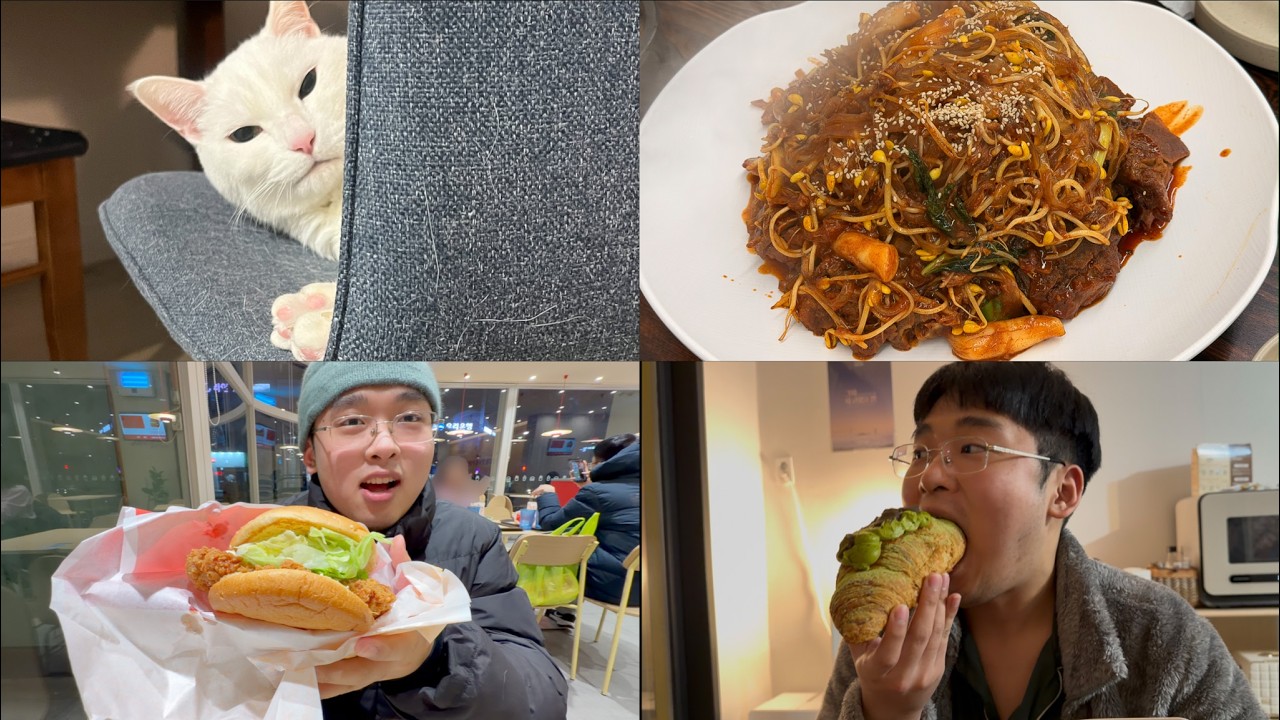 레전드뼈찜 찐 추천 / 롯데리아 통다리크리스피버거 후기 / 성심당 말차크루아상 후기 / 고양이!!!!!!!!!!!!!!!!!!
