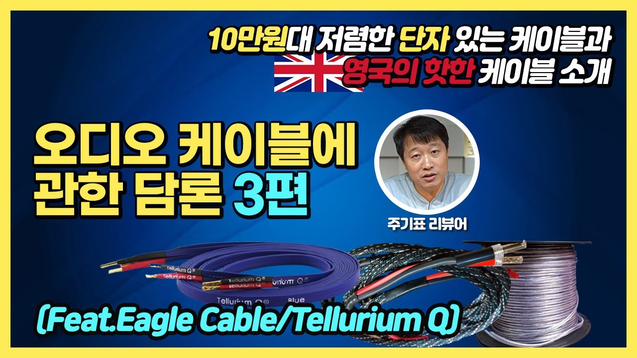10만원대 저렴한 단자 있는 케이블과 영국의 핫한 케이블을 소개해봅니다.오디오 케이블에 관한 담론 3편 (Feat.Eagle Cable/Tellurium Q)