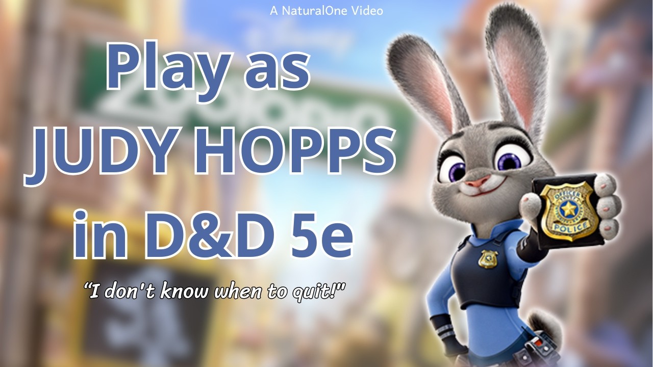 Как играть за Джуди Хоппс в Dungeons and Dragons (сборка Zootopia 5e)