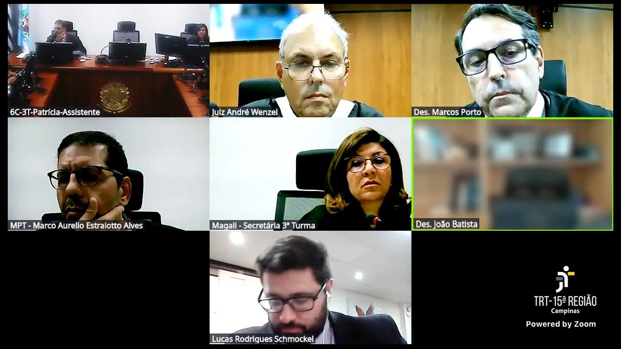 TRT 15 - 3ª TURMA - 6ª Câmara - Sessão Híbrida – 03/03/2026 – 14h e 16h