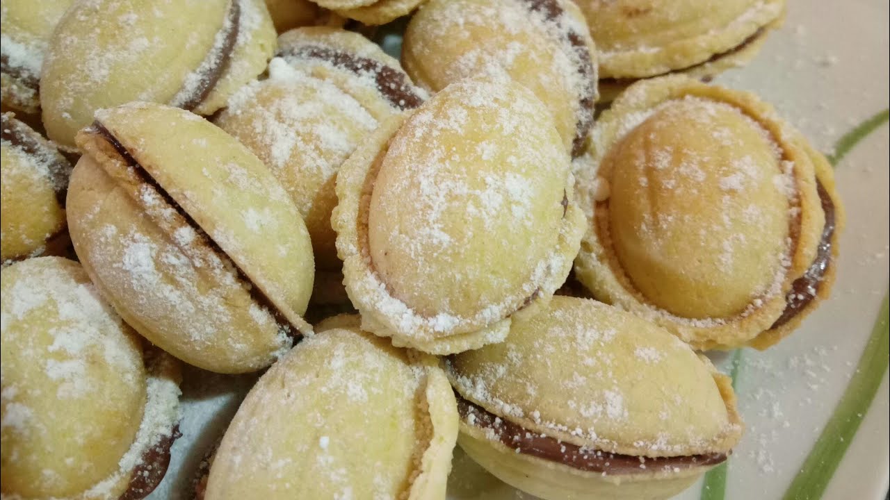 Noci ripiene di nutella