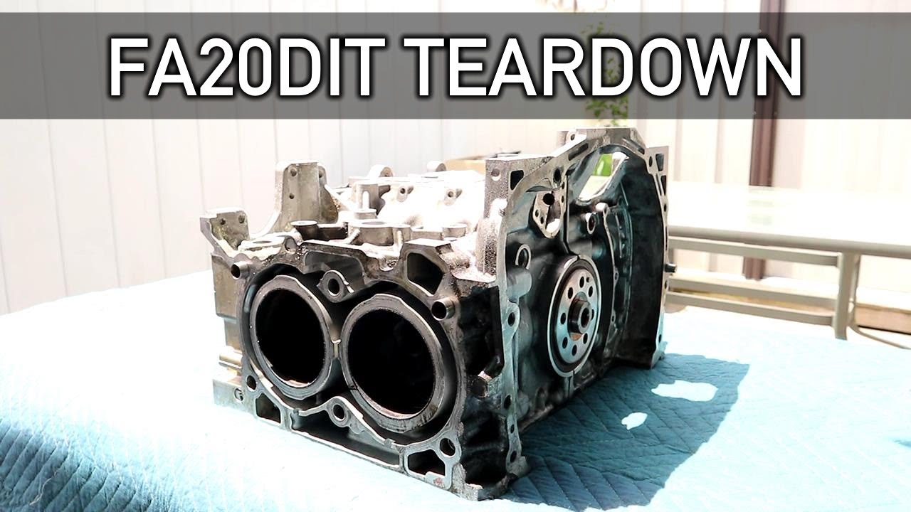 FA20DIT Teardown | Short Block Disassembly