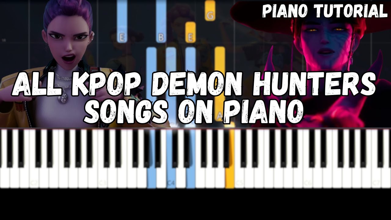 All KPop Demon Hunters Songs on Piano (Medley Tutorial)