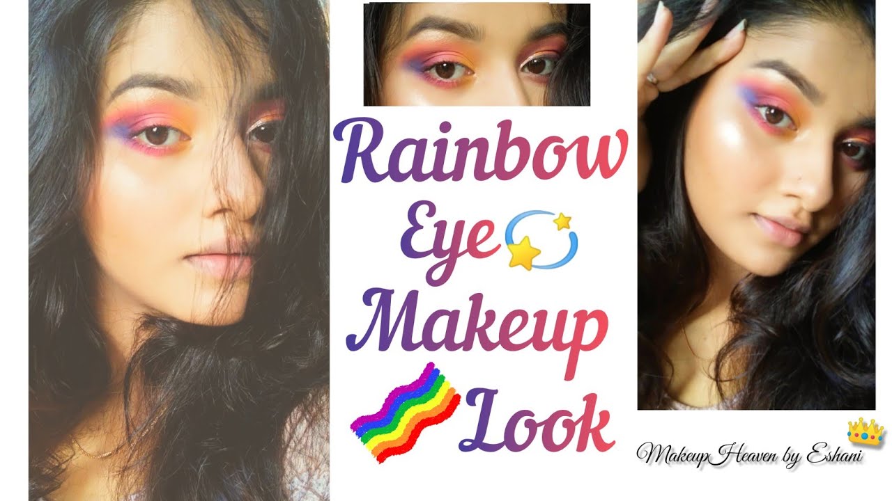 🌈💫RAINBOW EYE 🌈💫 MAKEUP LOOK || MAKEUPHEAVEN BY ESHANI 🖤 || BY ESHANI