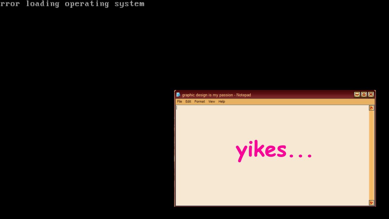 upgrading windows XP gold to windows XP mac os edition (goes wrong)