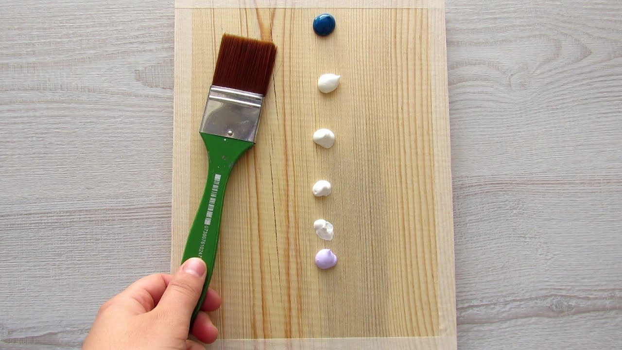 Purple Tree | Acrylic Painting on Wood | Acrylic Painting Tutorial for Beginners #62 | Satisfying