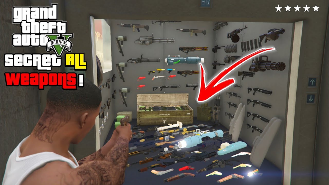 GTA 5 - How To Unlock Secret Weapons! (Fort Zancudo Weapon)