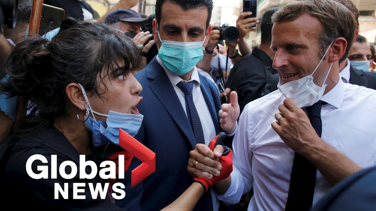 Beirut explosion: Macron pledges support as Lebanese vent anger over blast investigation