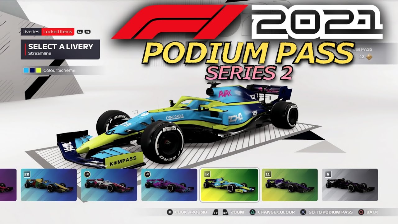 F1 2021 Game - Podium Pass Series 2 ALL ITEMS!