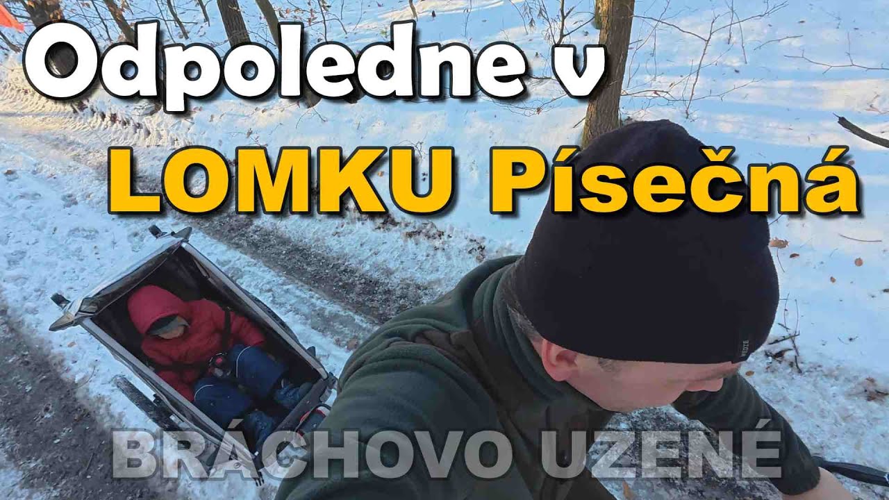 Odpoledne v Lomku na Písečné, s Marečkem, uzené s ředkvičkou a párky na dřívkáči