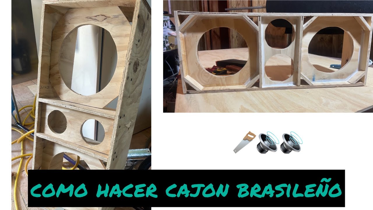 #cajon #rd #colombia como hacer un CHUCHERO o KITIPO BRASILEÑO para bocinas de 10” pulgadas