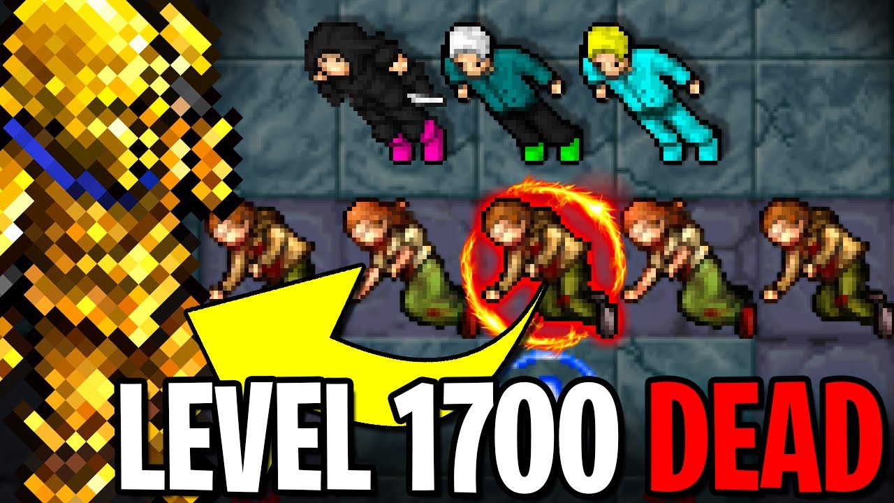 😱LEVEL 1700 Morreu no CARRITO da Livraria em FEROBRA no TIBIA 🔥