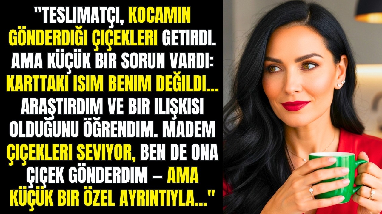 TESLIMATÇI, KOCAMIN GÖNDERDIĞI ÇIÇEKLERI GETIRDI. AMA KÜÇÜK BIR SORUN VARDI: KARTTAKI ISIM BENIM...