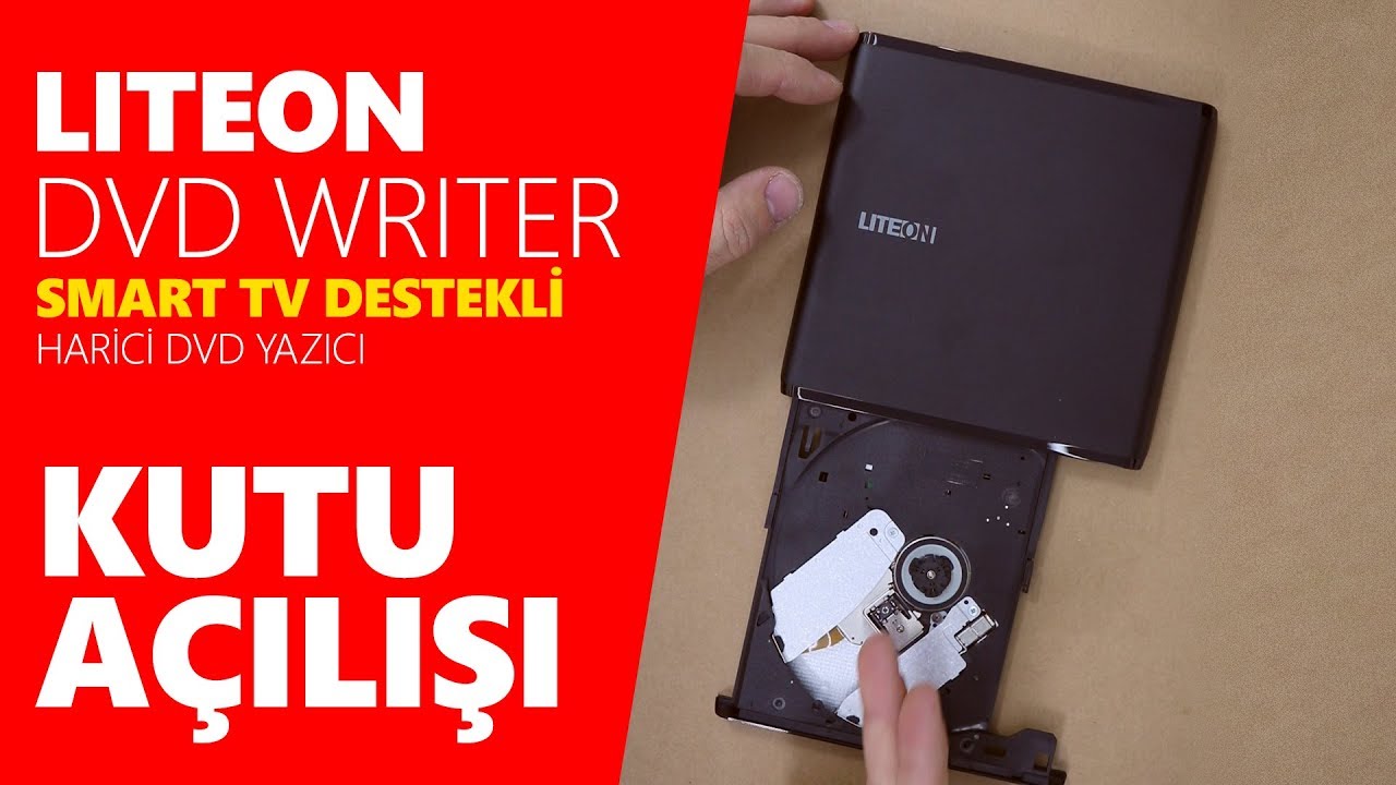 Akıllı Televizyon Destekli Harici Optik Sürücü LITEON ES1 Kutu Açılış