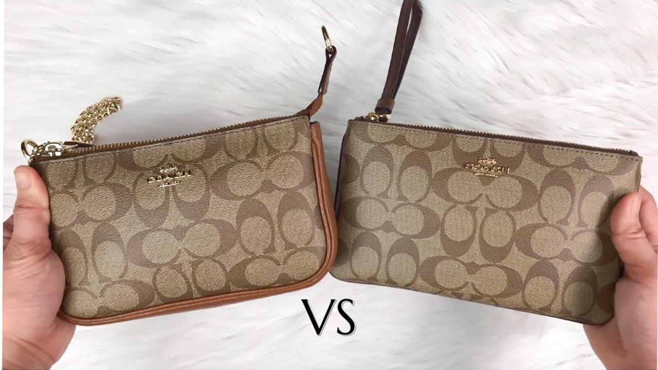 COACH SIGNATURE CANVAS LARGE WRISTLET + WHAT FITS INSIDE