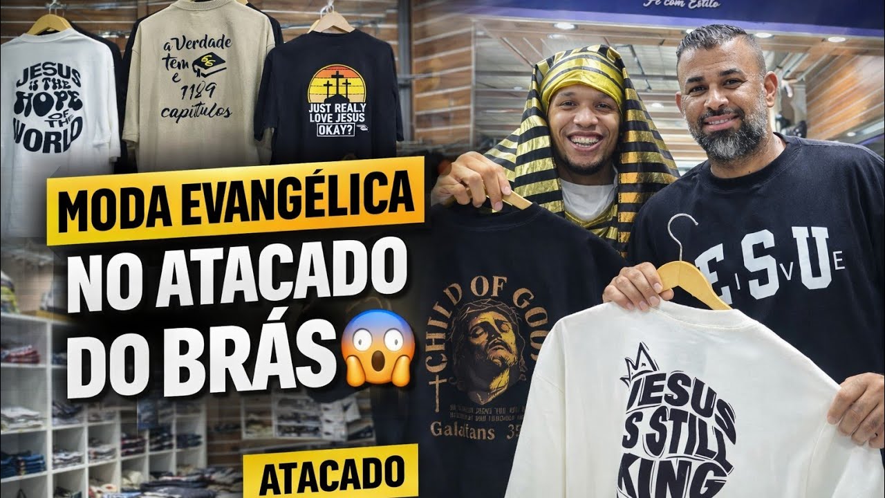 MODA EVANGÉLICA MASCULINA NO ATACADO DIRETO DO BRÁS 🇧🇷 | MODA CRISTÃ QUE VENDE