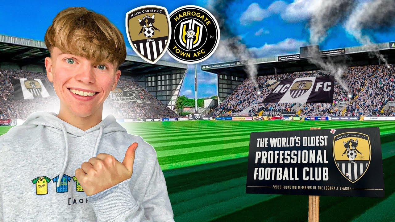 I visited the OLDEST professional FOOTBALL CLUB in the WORLD! Notts County vs Harrogate Town