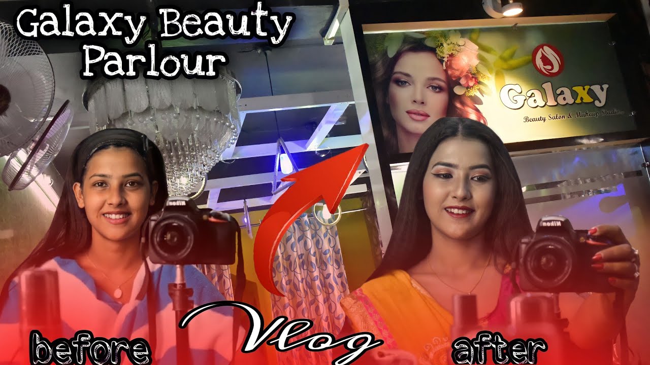 Traditional Makeover💄 Vlog At galaxy Beauty💅 Parlour #explorerNIPZ