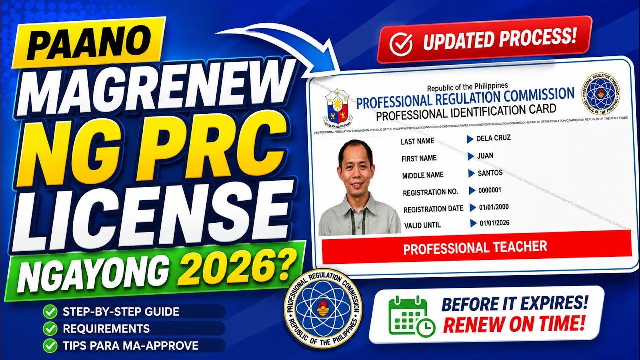 PAANO MAG-RENEW NG PRC LICENSE ONLINE