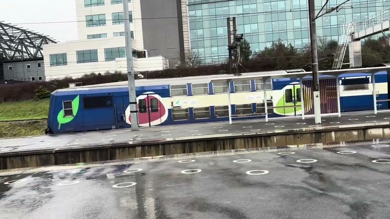 Intercity and local trains at paris st denis station 