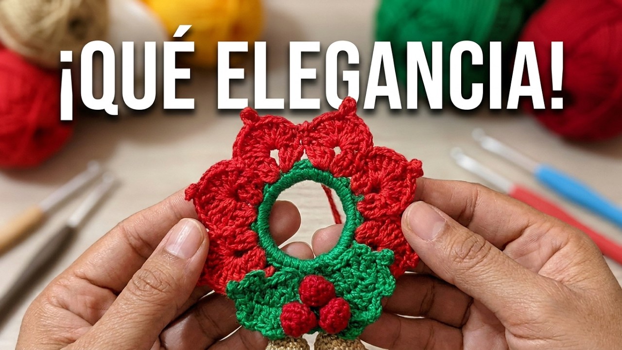 TEJI ESTAS CORONAS NAVIDEÑAS CON SUS CAMPANITAS 🔔🔔 ❄️