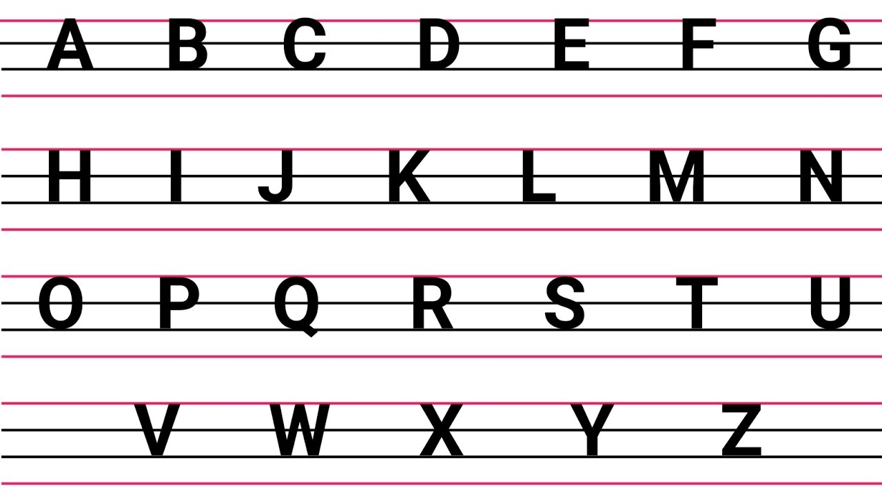How to write Alphabets | Handwriting practice | How to write the ABC