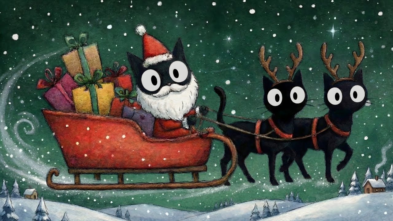Black Cats Midnight Christmas: Вдохновляющий Deep Bass Jazz для праздничной работы и комфорта