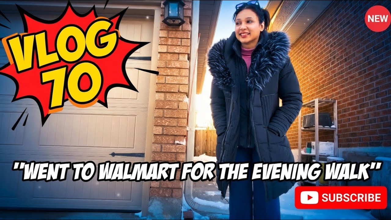 Evening Walmart Walk in Snowy Toronto ❄️ | Vlog 70