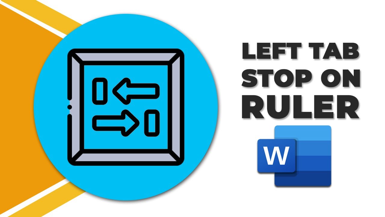 How to add a left tab stop on the ruler in word