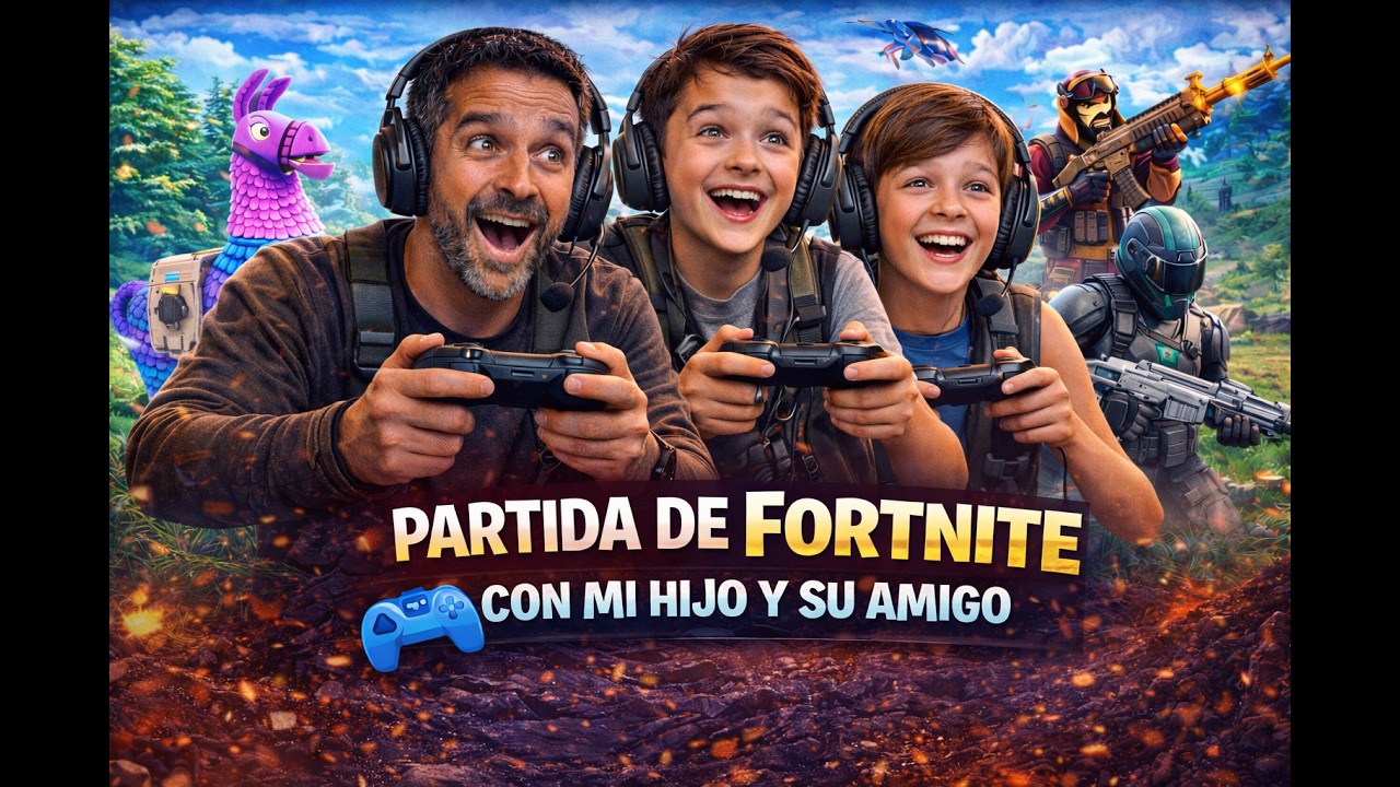🎮 Partida de Fortnite con mi hijo y su amigo
