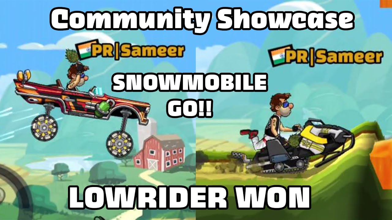 Hill Climb Racing 2 LOWRIDER PISTON BOOST TRICK IN COMMUNITY SHOWCASE