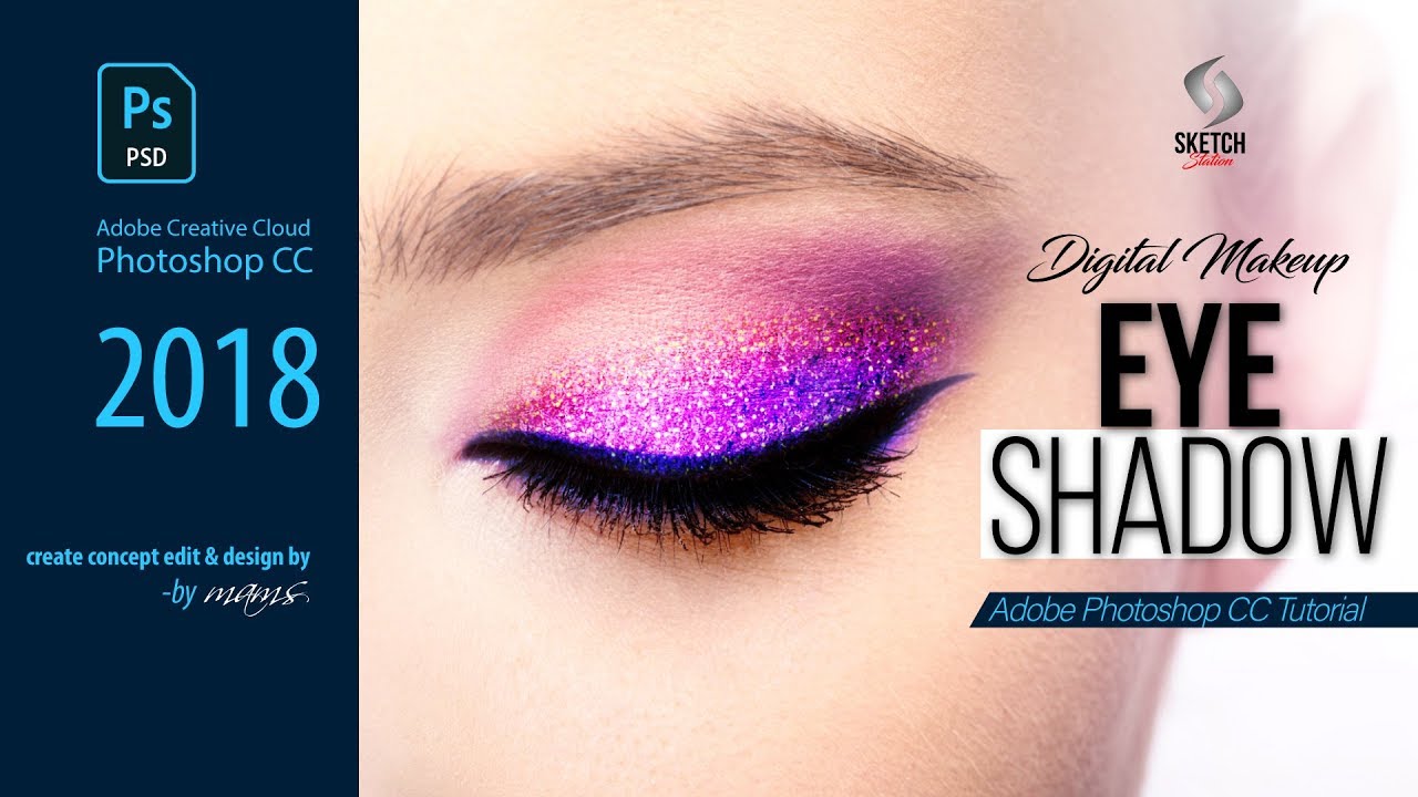 Digital Makeup Eye in Photoshop CC Tutorial I Sketch Station