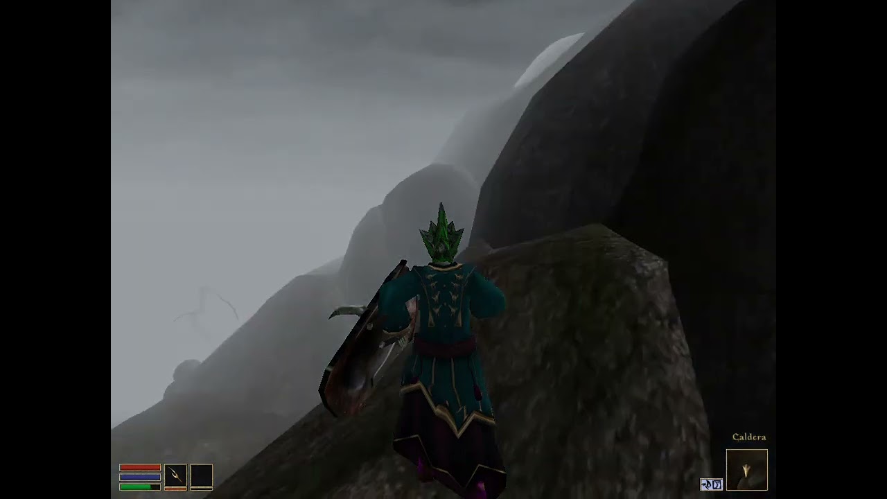 Using the scroll of icarian flight in Morrowind