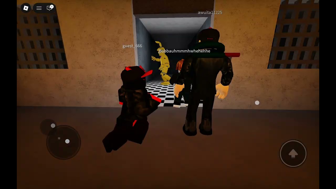 Uh random video of me getting chased by Freddy faze bear or whatever u call it