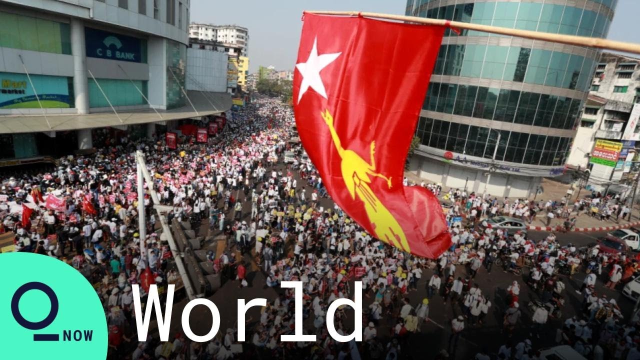 Myanmar Anti Coup Protesters Defy Military, Flood Streets After Two Shot Dead
