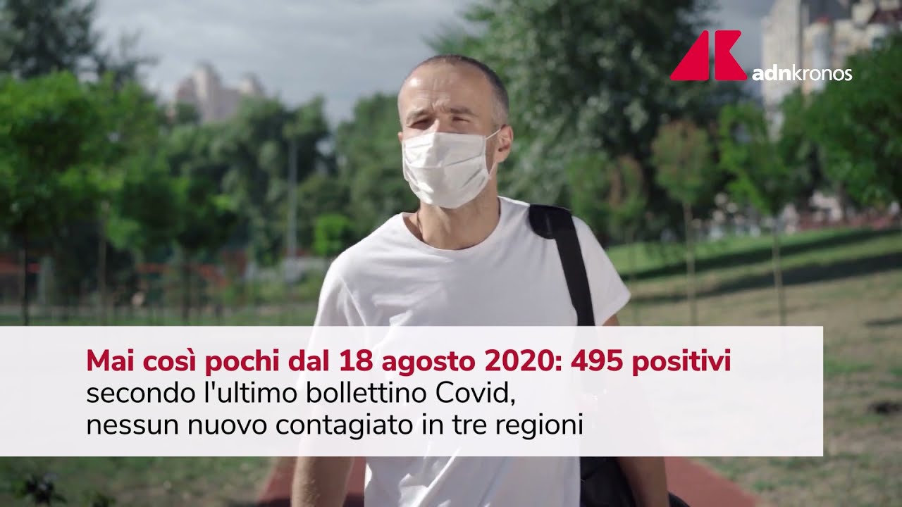 Covid numero contagi Italia: 495 contagi, record da agosto 2020