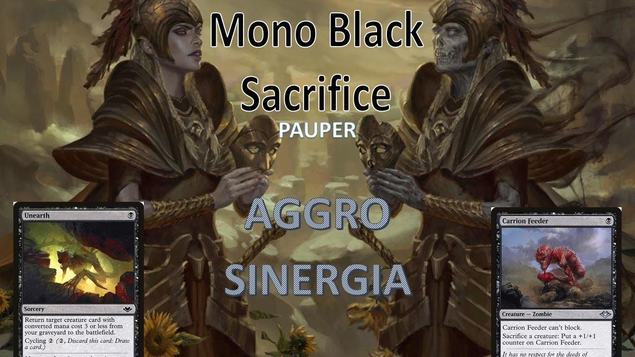 💀💀 Mono Black Sacifice | Pauper | Deck Tech