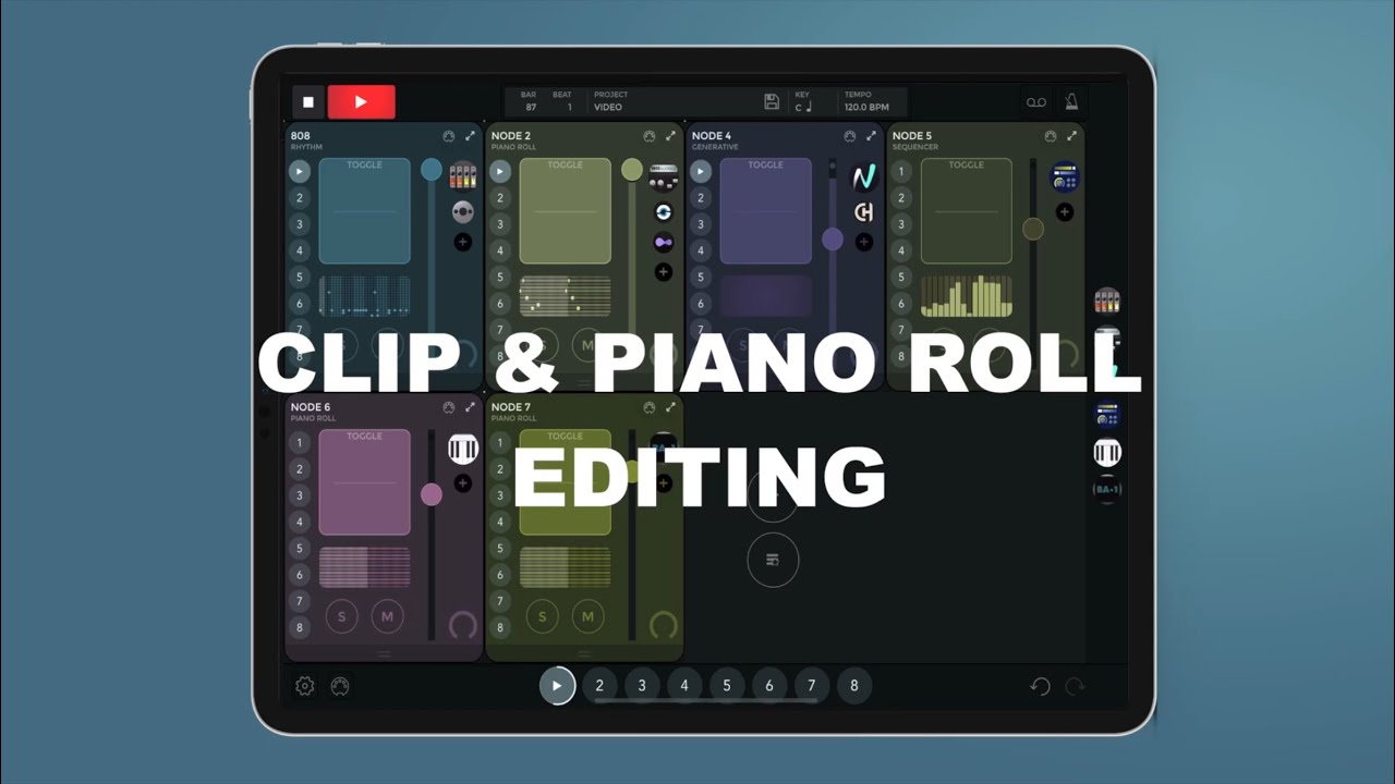 Clip & Piano Roll editing