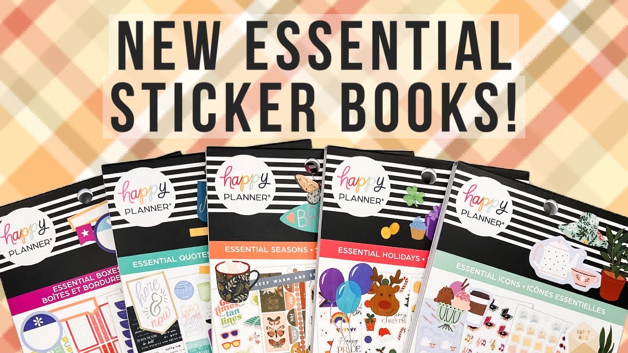5 НОВЫХ книг с наклейками Happy Planner Essentials! Выпуск осень 2022: сезоны, праздники и т.д.