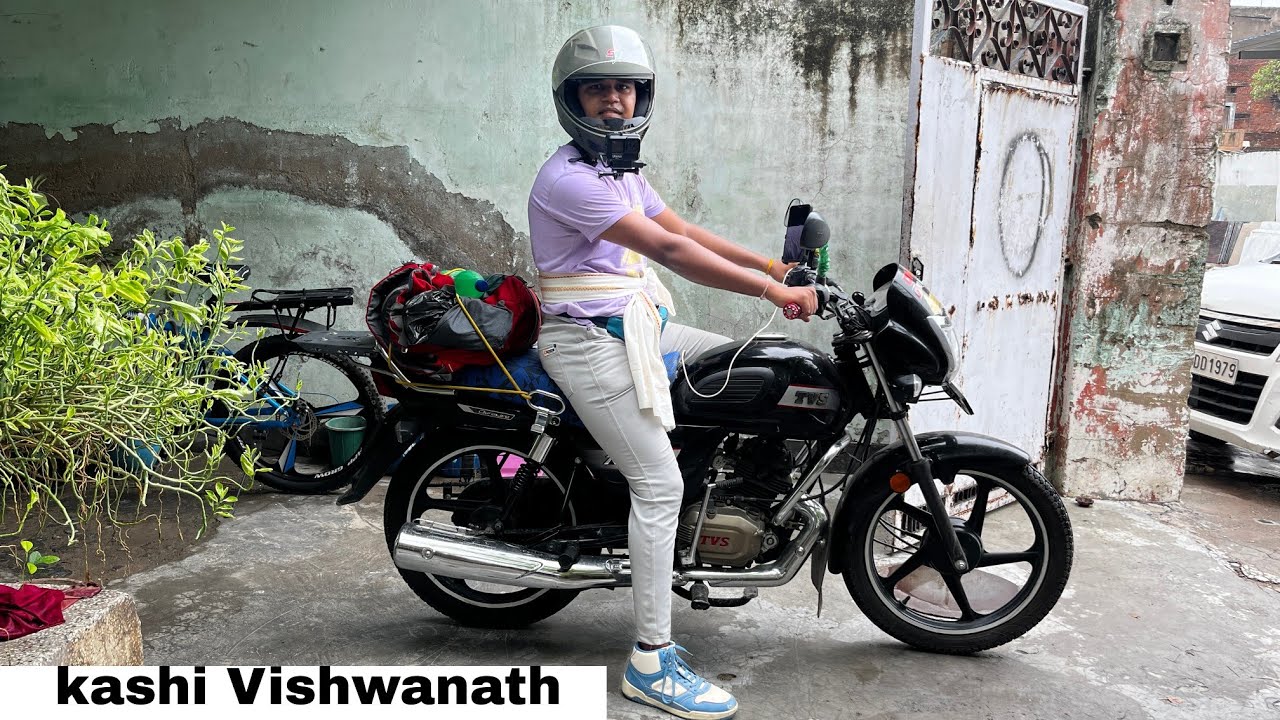 Kanpur to Kashi Vishwanath on TVS Radeon bike | 12 Jyotirlinga Yatra Begins!** 🚀🏍️🌧️
