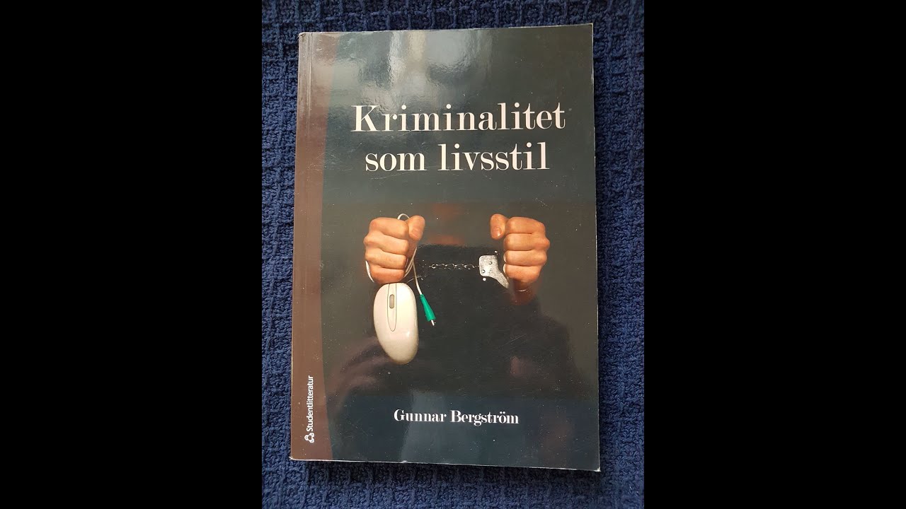 Kriminalitet som livsstil kapitel 1 f&ouml;rel&auml;sning