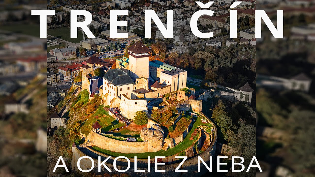 Trenčín a okolie z neba